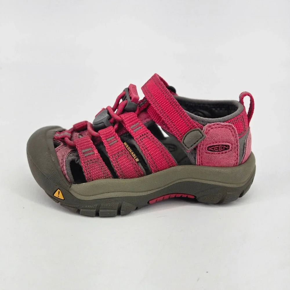 Keen Newport H2 Bright Hot Pink Grey Water Sandals Kids Toddler SZ 8 Waterproof